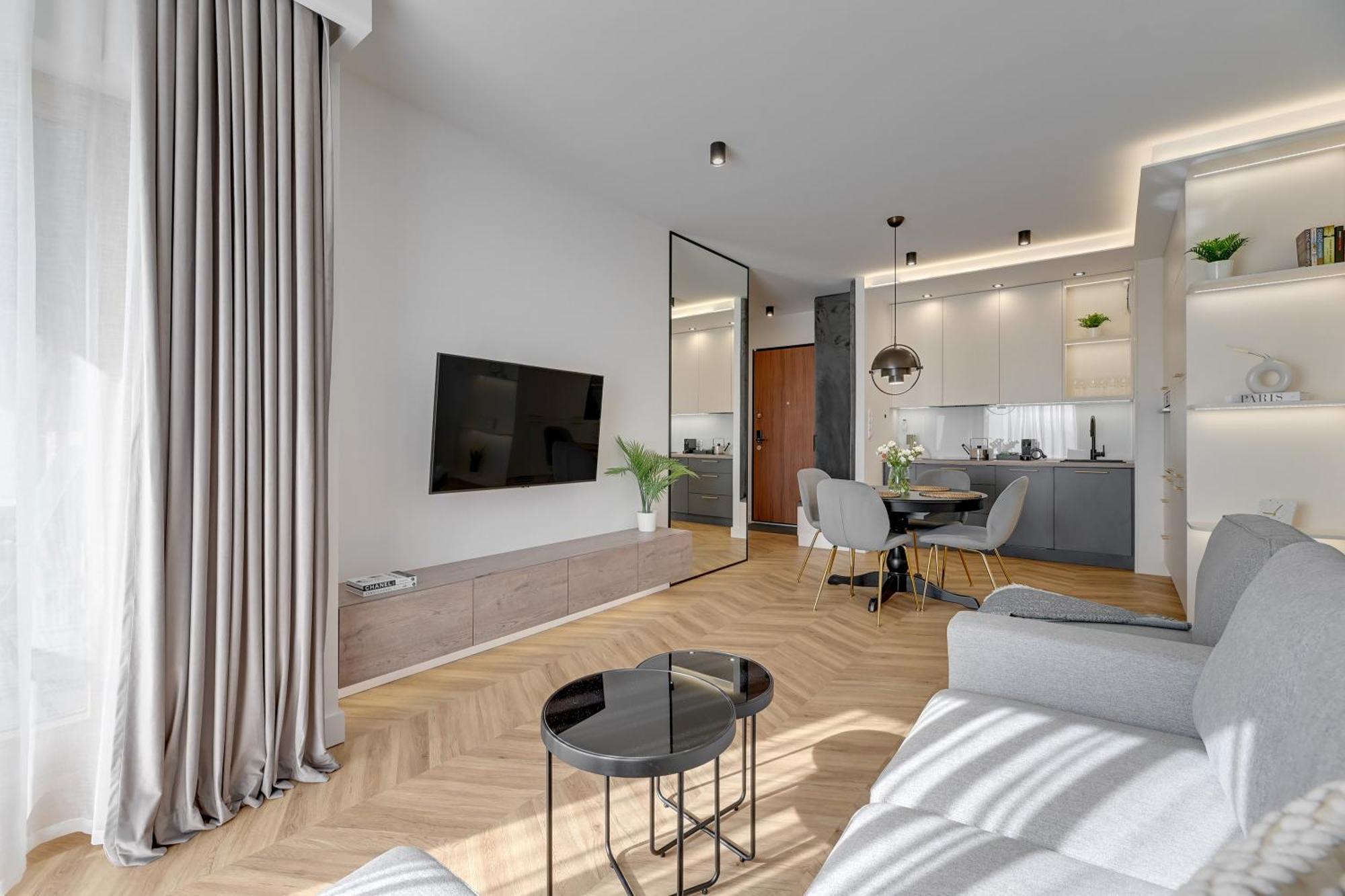 Nadmotlawie Estate Gym, Sauna & Parking By Downtown Apartments กดัญสก์ ห้อง รูปภาพ